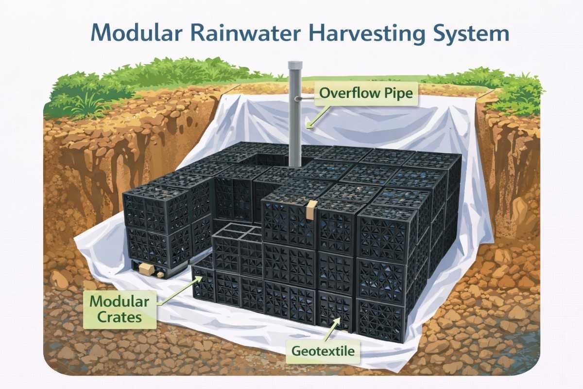 Polymer Based Rainwater Harvesting System
